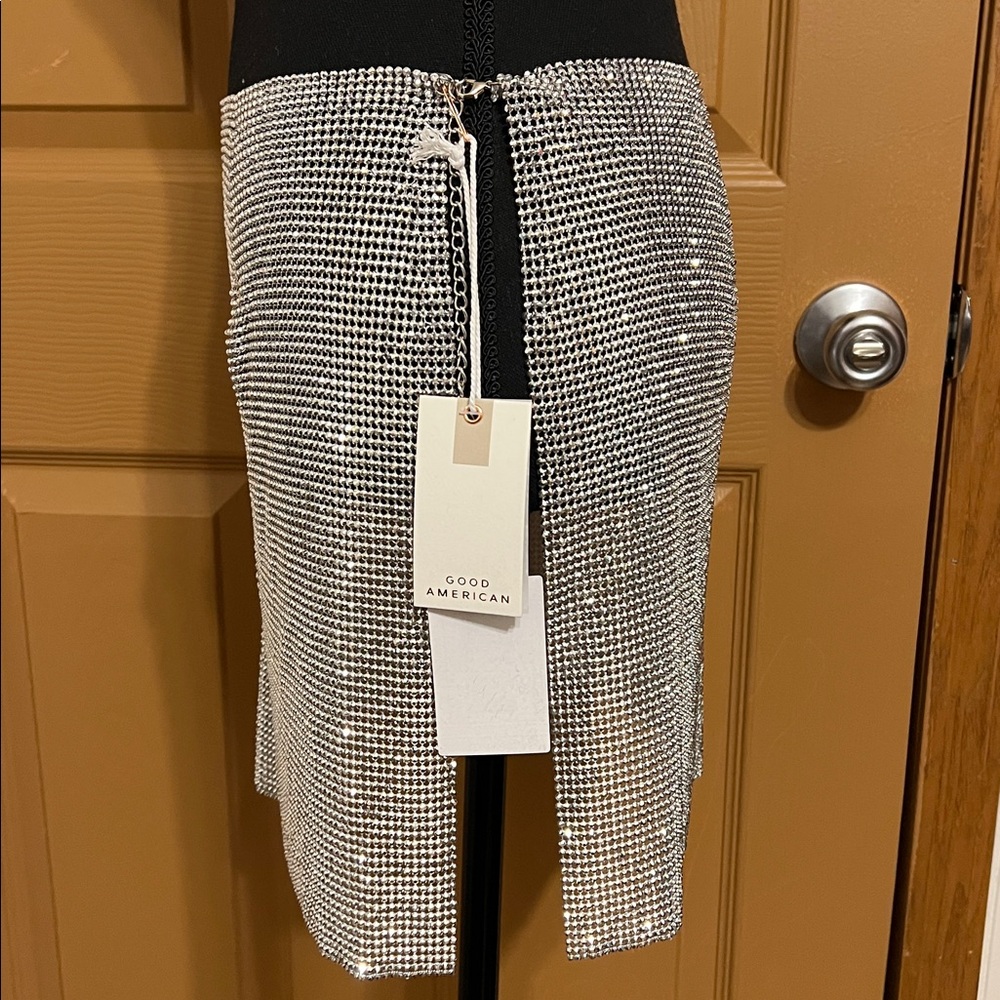 GOOD AMERICAN Mesh Chain Mail Skirt - Picture 6 of 9
